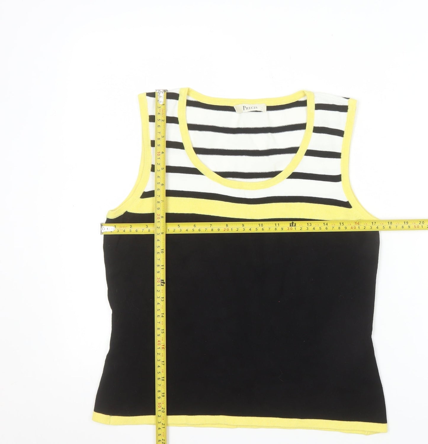 Precis Women’s Multicoloured Striped Sleeveless Knit Tank Top Size M