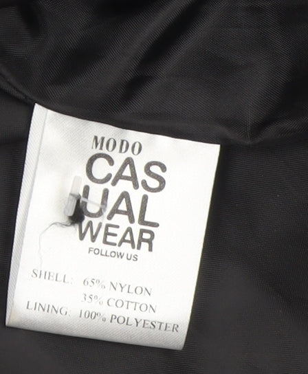 Modo Casualwear Women's Black Belted Trench Coat UK 12 Lined Long Classic