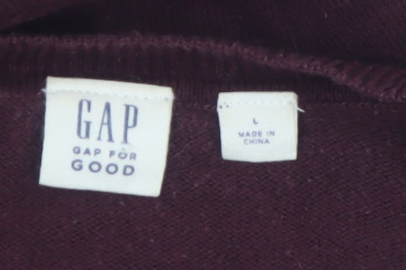 GAP Women's Multicoloured Cotton Pullover Jumper Size L