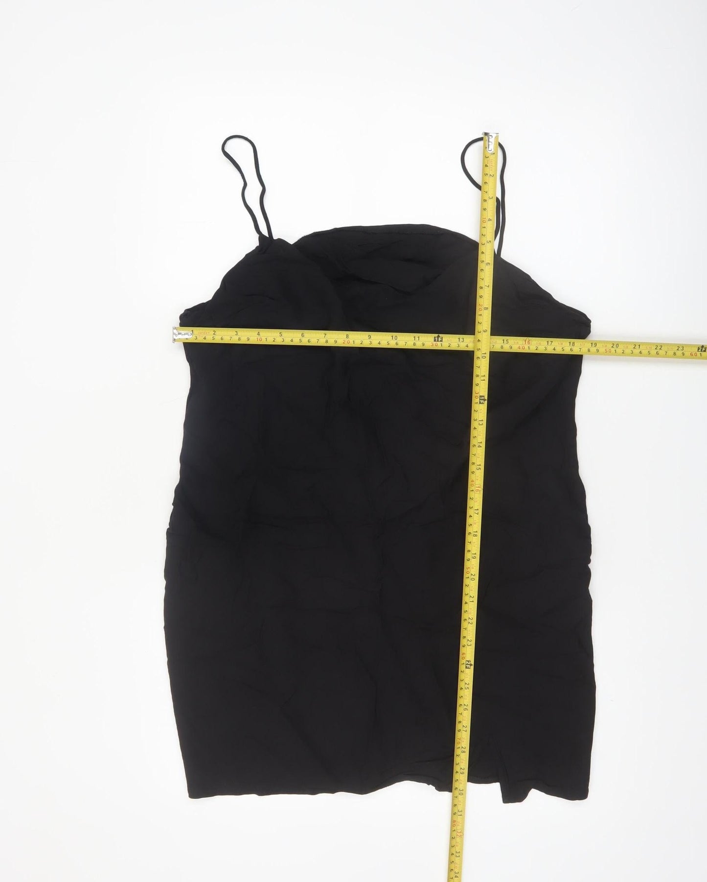 ASOS Women’s Black Camisole Top Size 18 Viscose Linen Blend