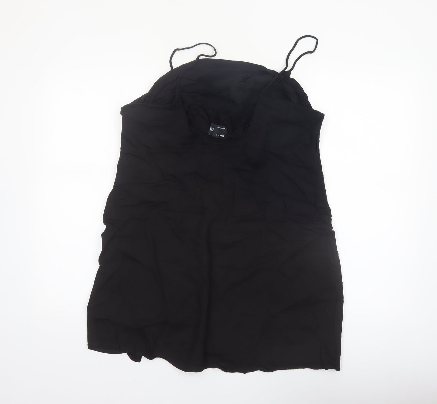 ASOS Women’s Black Camisole Top Size 18 Viscose Linen Blend