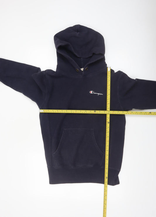 Champion Men's Blue Small Reverse Weave Pullover Hoodie