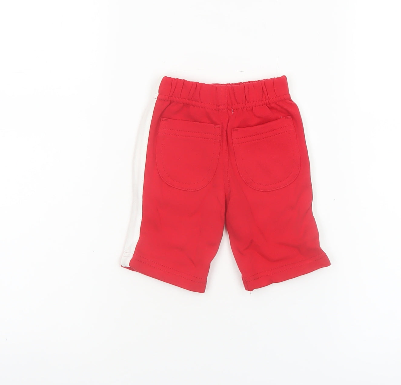 BHS Unisex Baby Red Cotton England Shorts Newborn Drawstring Waist