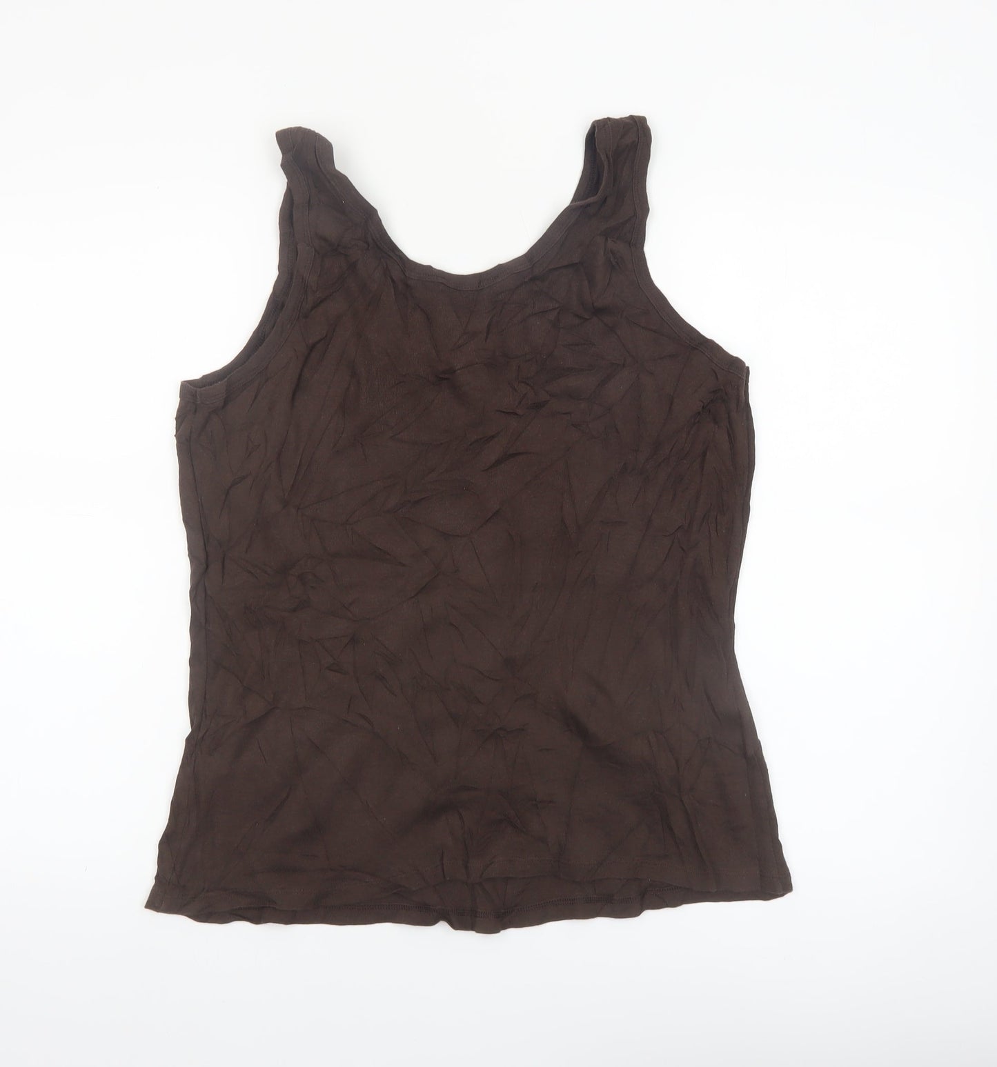 Marks and Spencer Women’s Brown Cotton Tank Top XL