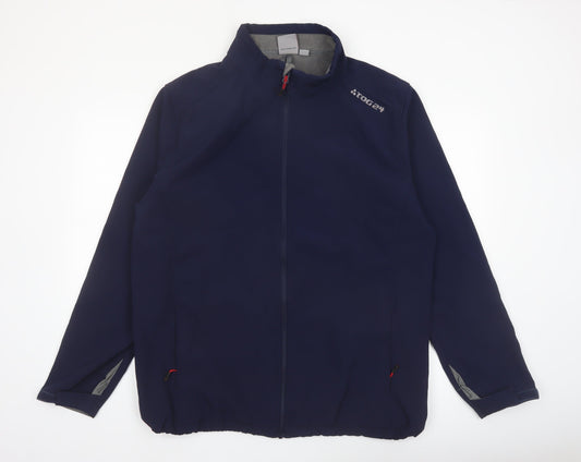 TOG24 Men's Blue 2XL Softshell Jacket Windproof Hiking Coat