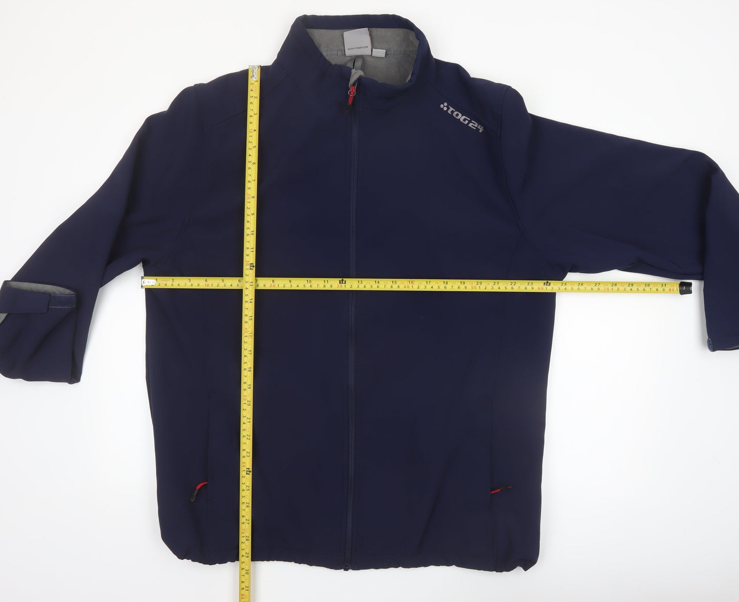 TOG24 Men's Blue 2XL Softshell Jacket Windproof Hiking Coat