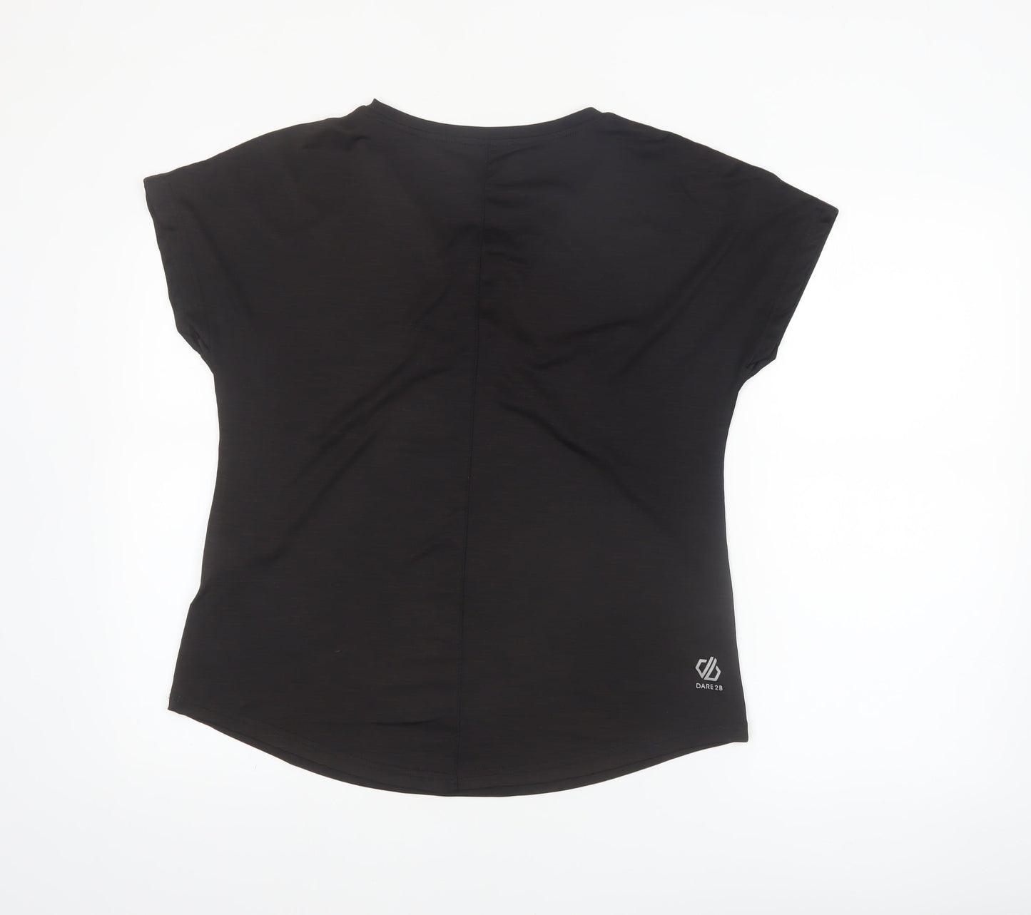 Dare 2B Womens Black Size 14 V-Neck Short Sleeve Active T-Shirt