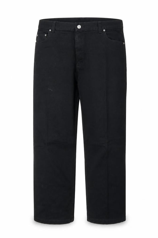 Debenhams Mens Black 38in Regular Fit Cotton Trousers