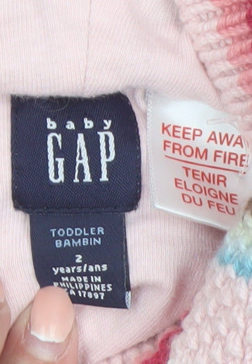 GAP Baby Multicoloured Striped Hooded Knit Cardigan 24 Months