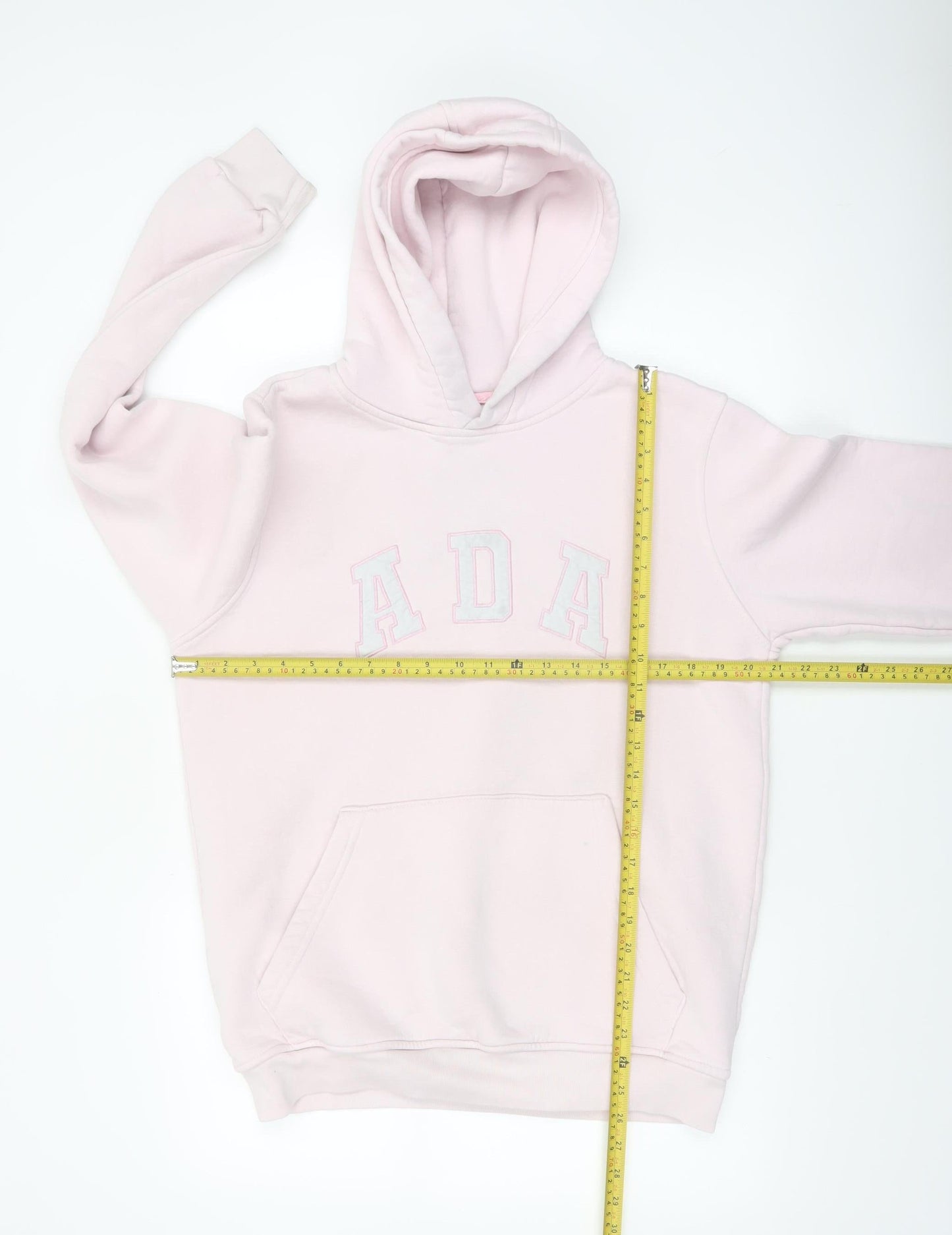 ADA Women's Pink Pullover Hoodie Size L 100% Cotton Casual Sweatshirt
