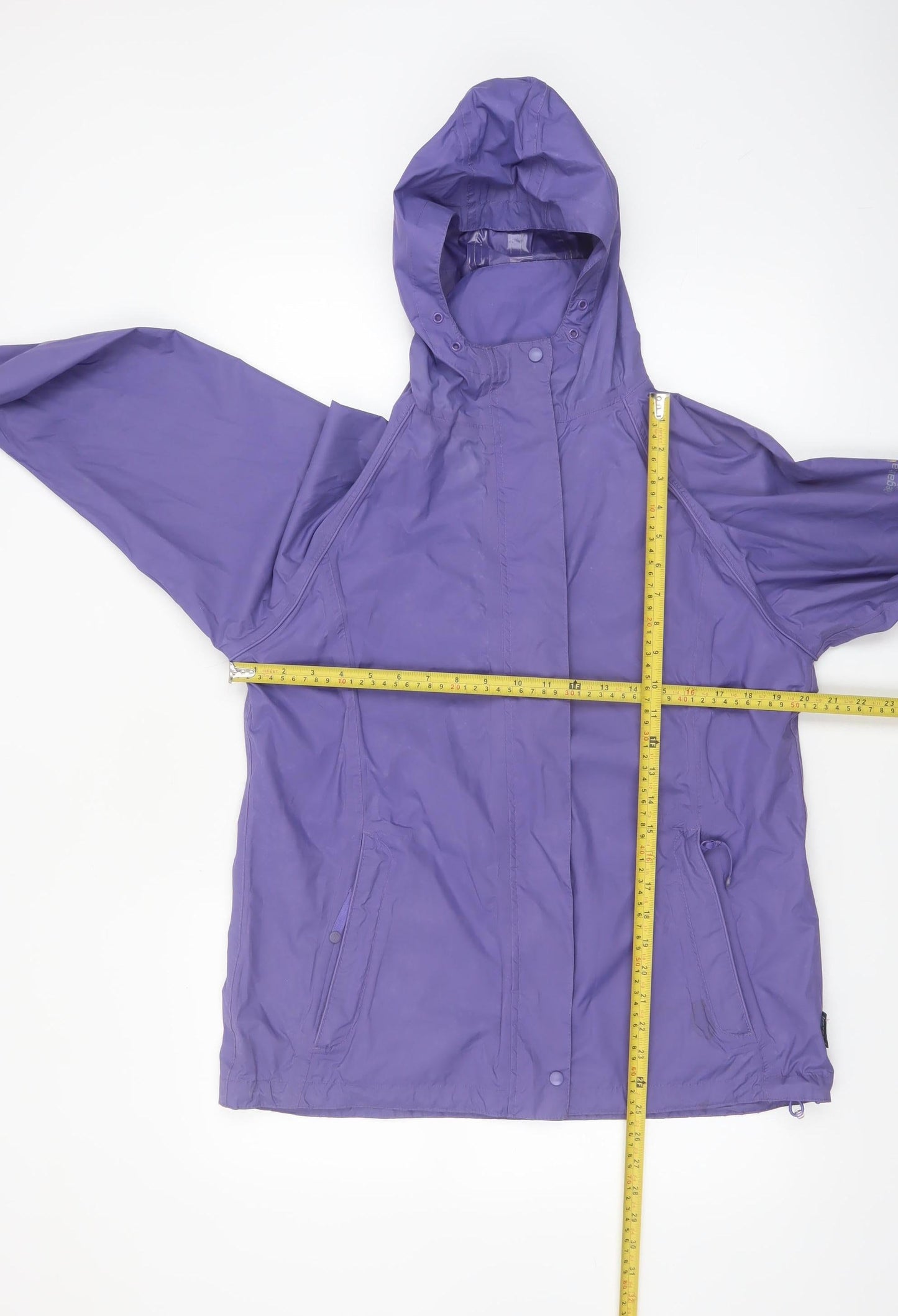 Regatta Women's Purple Waterproof Hooded Rain Jacket Size 12