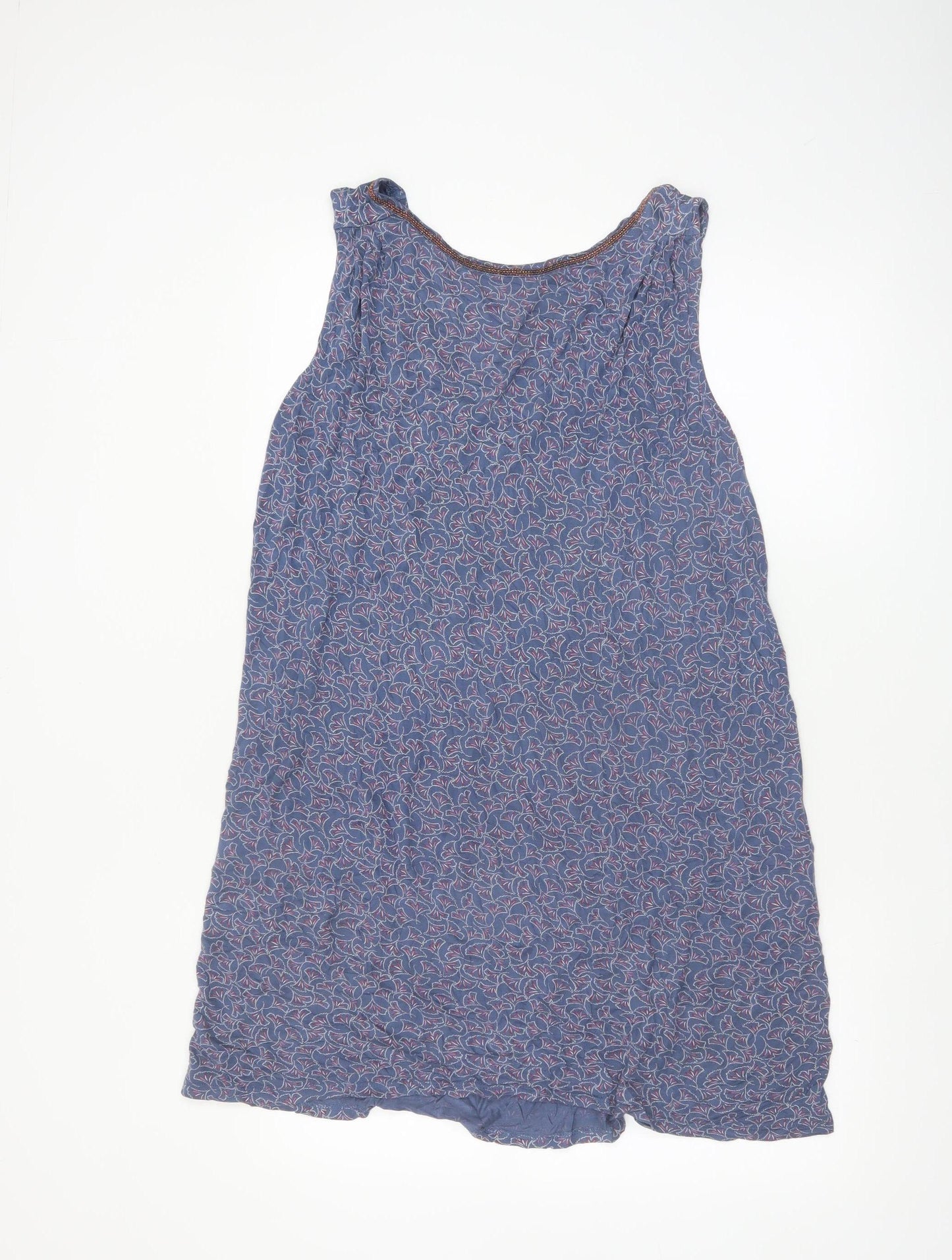 Next Women’s Blue Floral Sleeveless Shift Dress Size 16 Tall