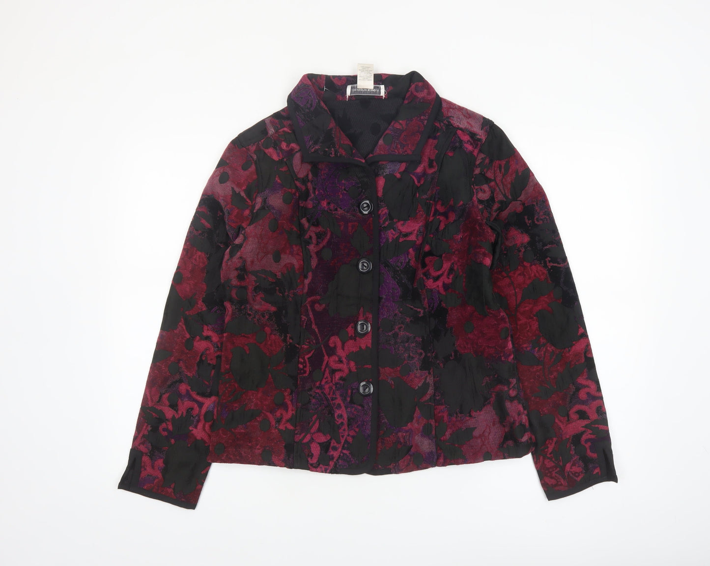 Christopher & Banks Women's Multicoloured Floral Button Jacket Size S