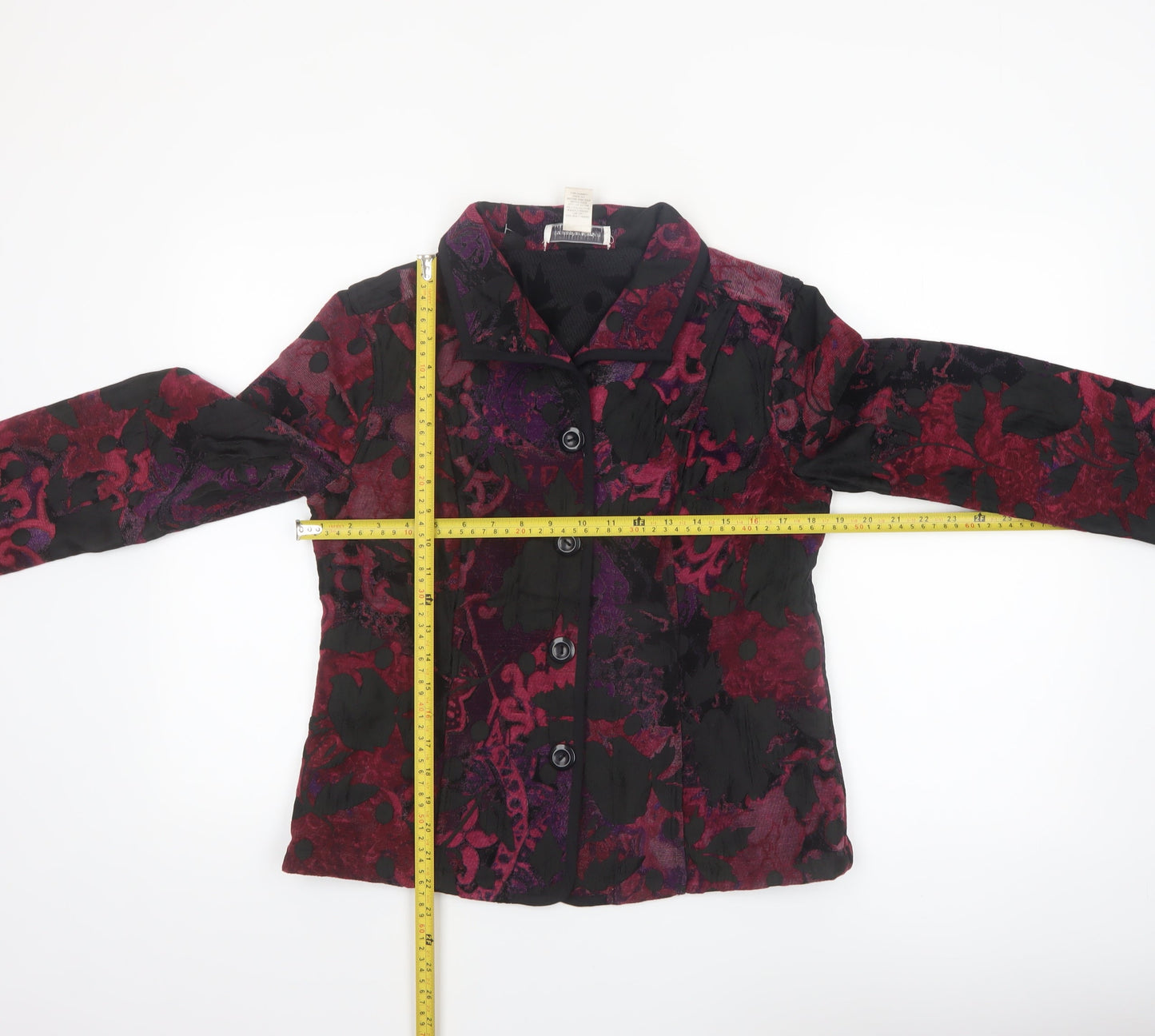 Christopher & Banks Women's Multicoloured Floral Button Jacket Size S