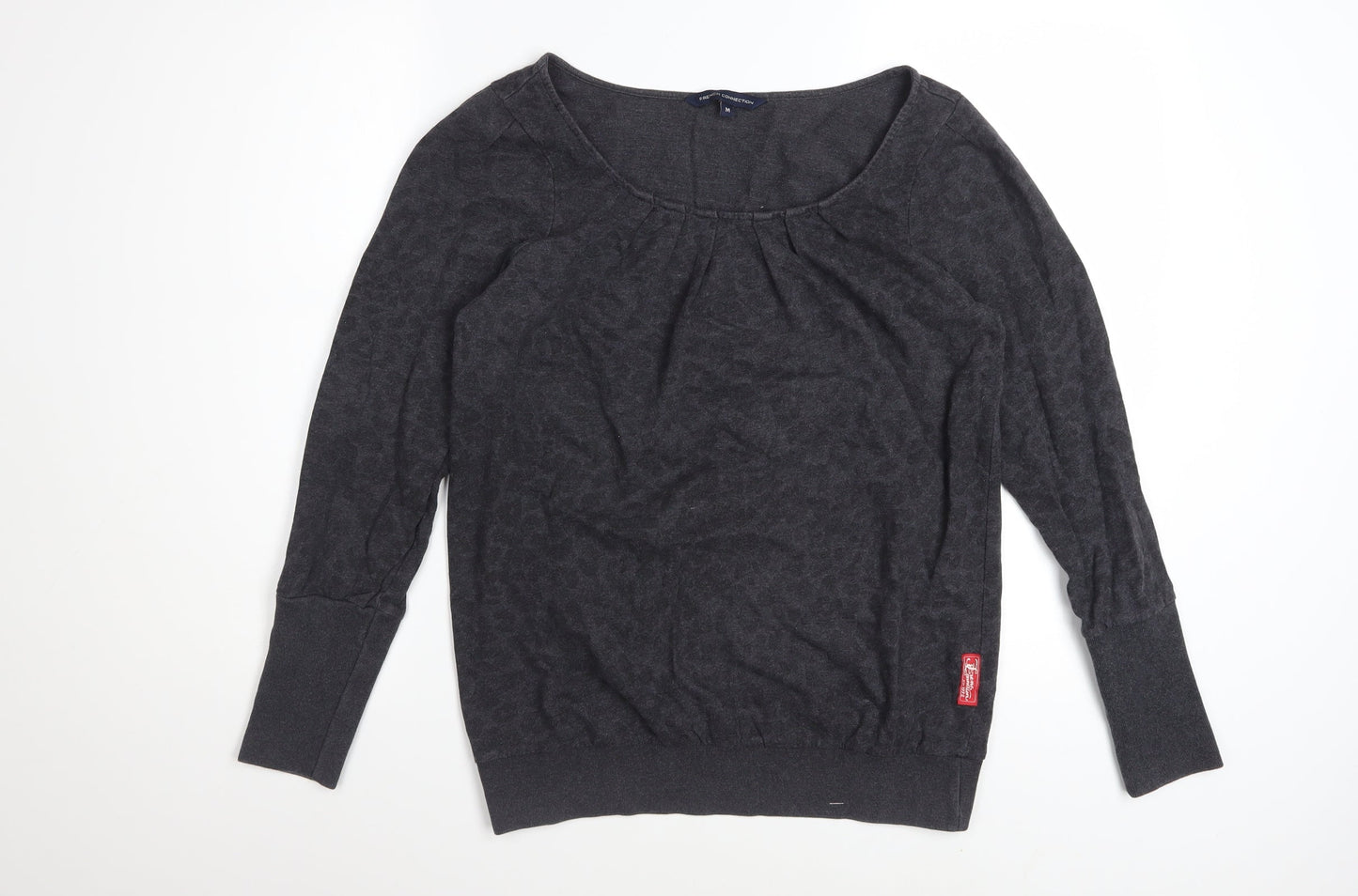 French Connection Women's Grey Cotton Pullover Sweatshirt M