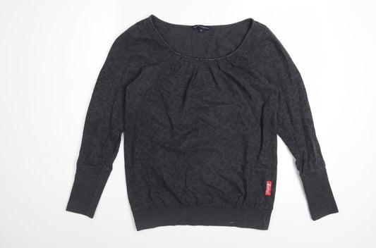 French Connection Women's Grey Cotton Pullover Sweatshirt M