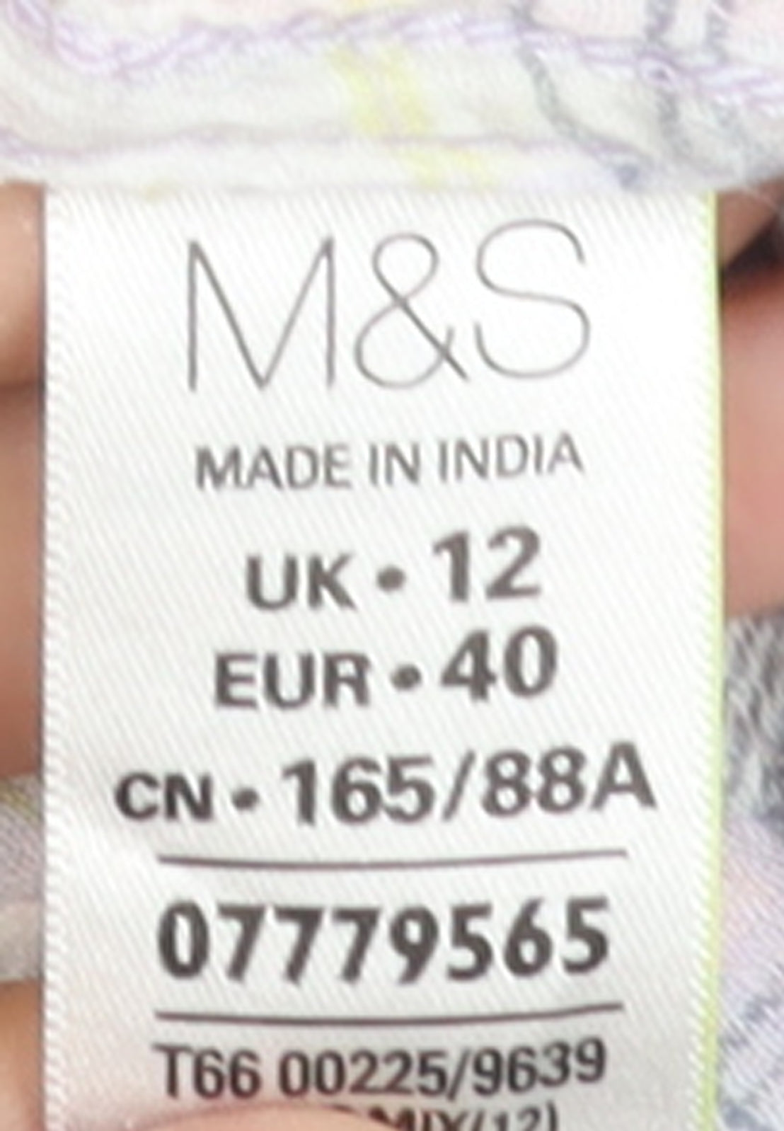 Marks and Spencer Womens Multicoloured Plaid Cotton Button-Up Shirt Size 12