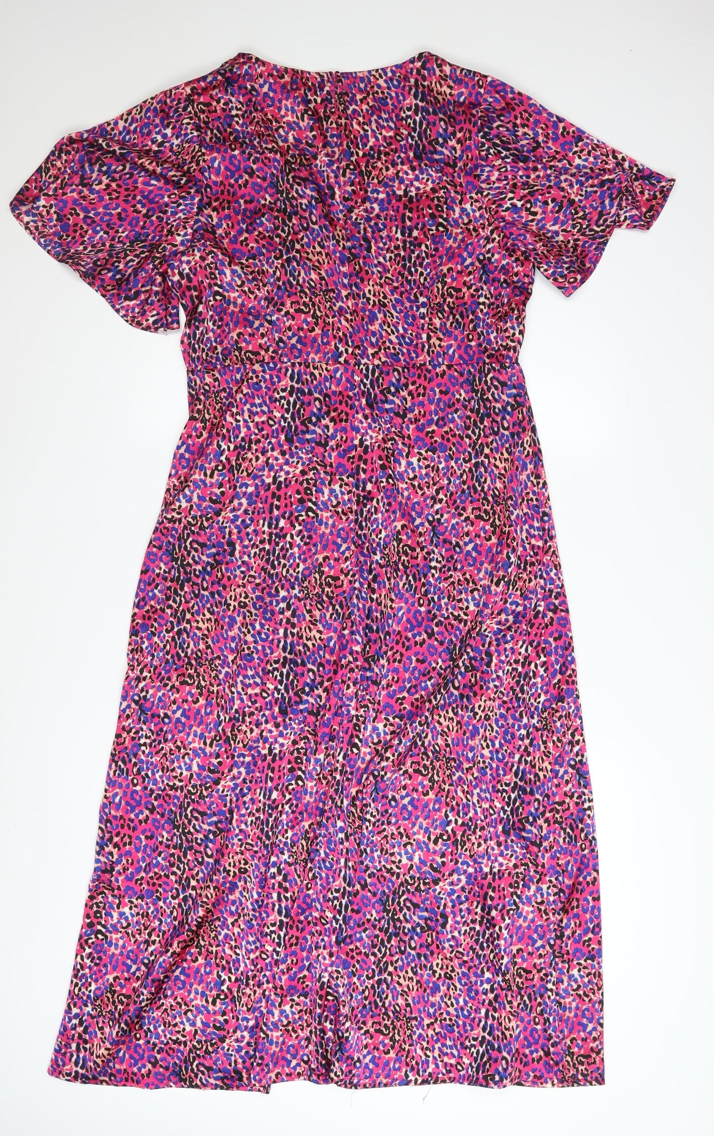 Girl In Mind Womens Multicoloured Leopard Midi Dress UK12