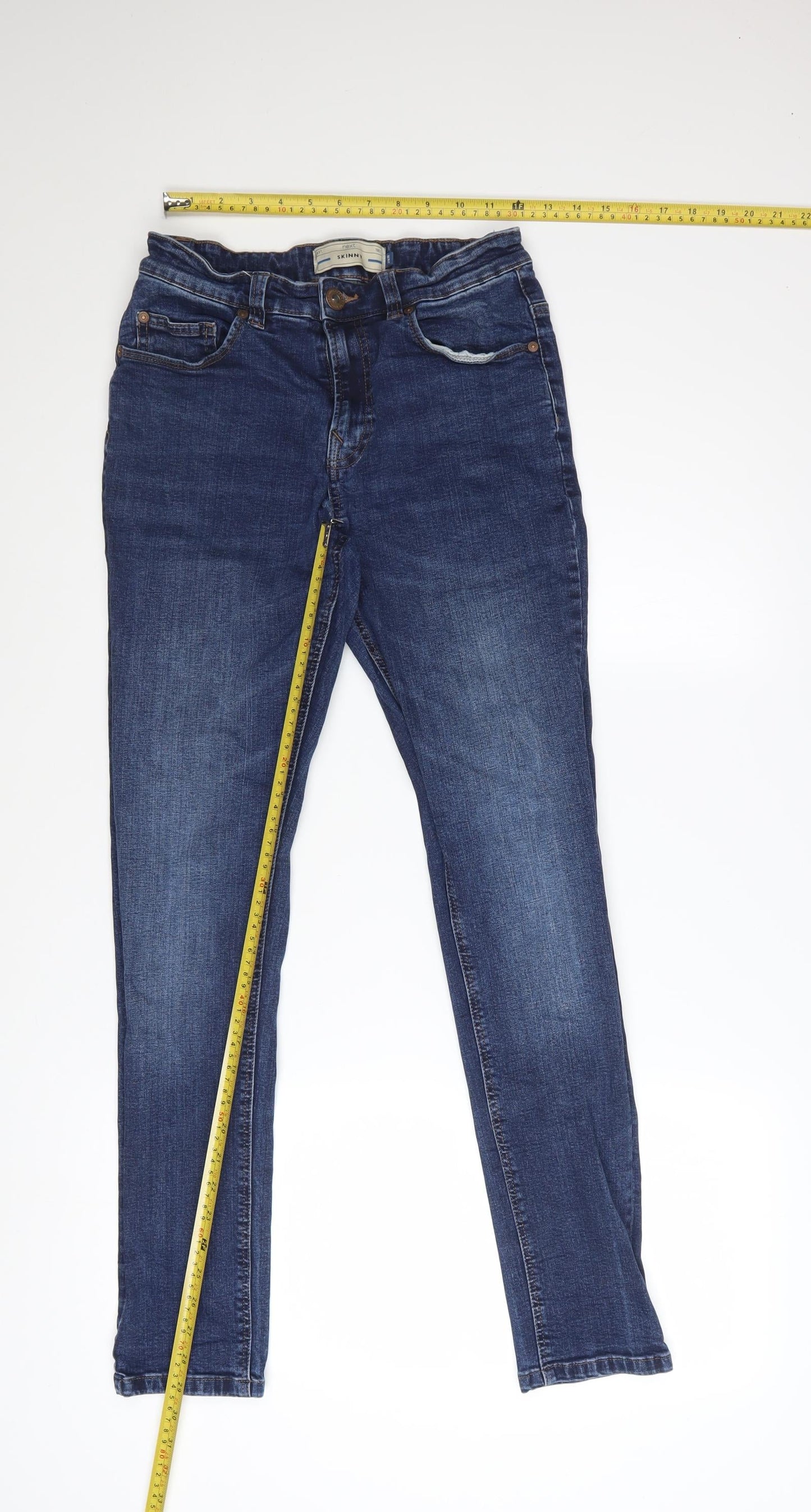 Next Men’s Blue Skinny Jeans 28W 31L Slim Fit Denim