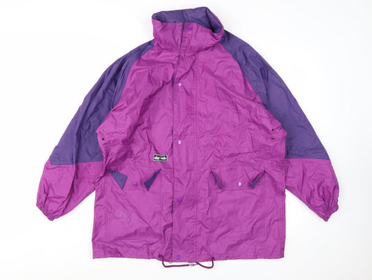Chillstopper Men’s Purple Windbreaker Waterproof Jacket Size M Retro Outdoor
