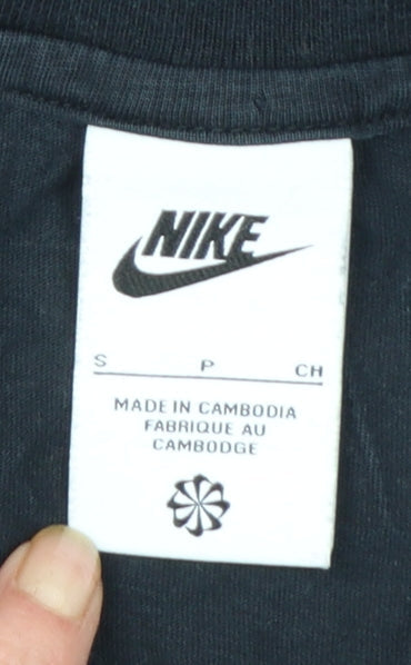 Nike Men's Black Short Sleeve Crew Neck Logo T-Shirt Size S