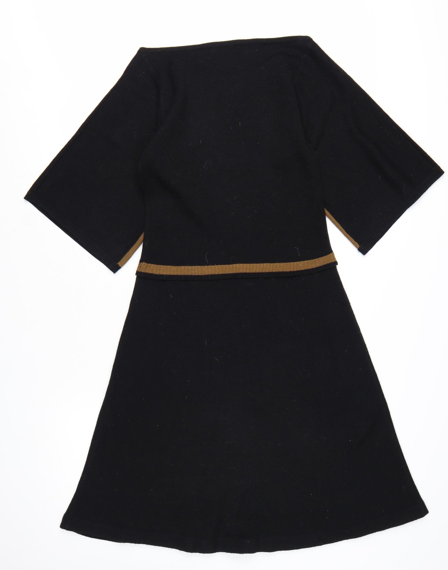 Fever London Women’s Black Size 8 A-Line Knit Retro Dress