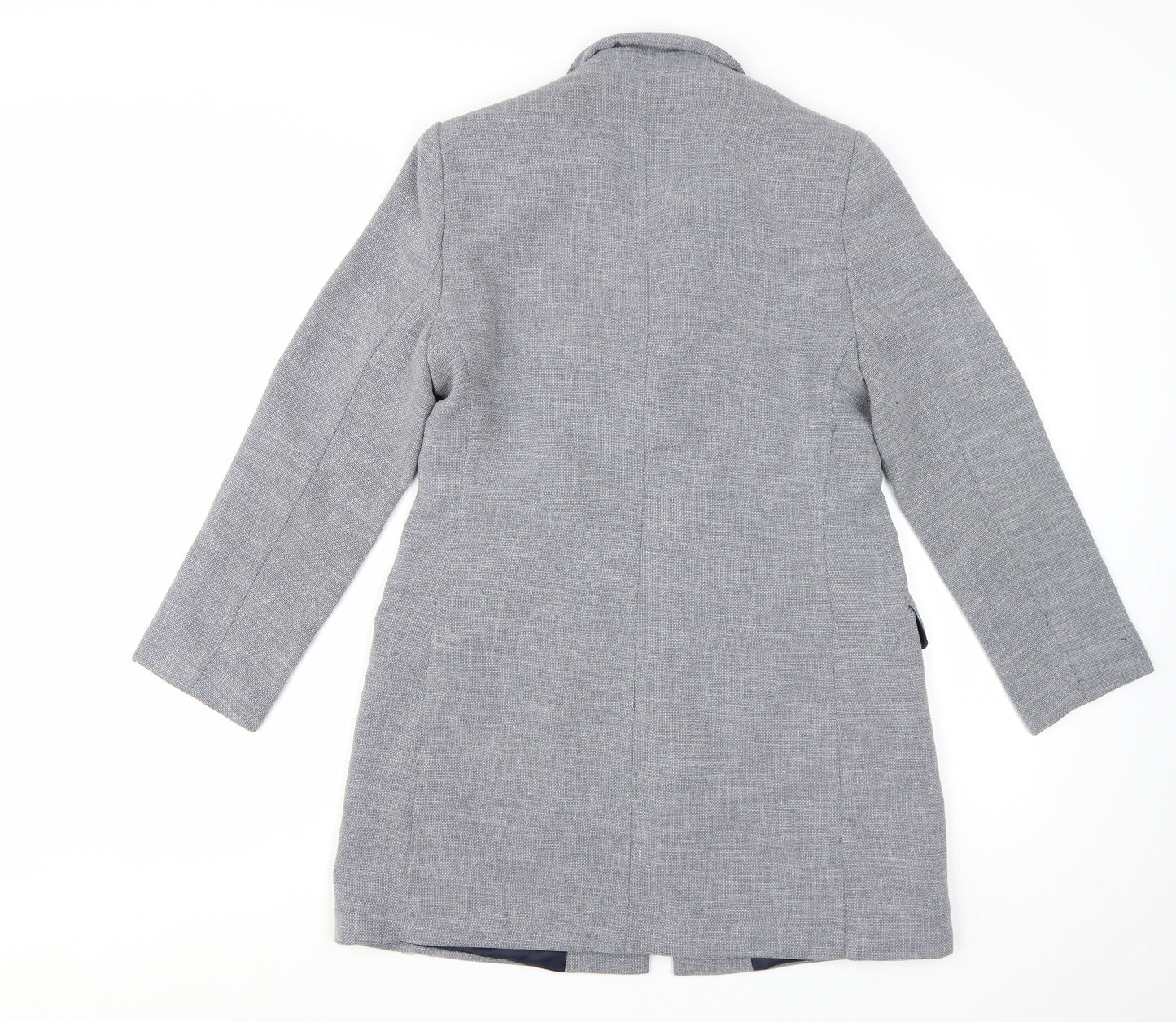 Marks and Spencer Women Grey Petite Single-Breasted Blazer Size 10