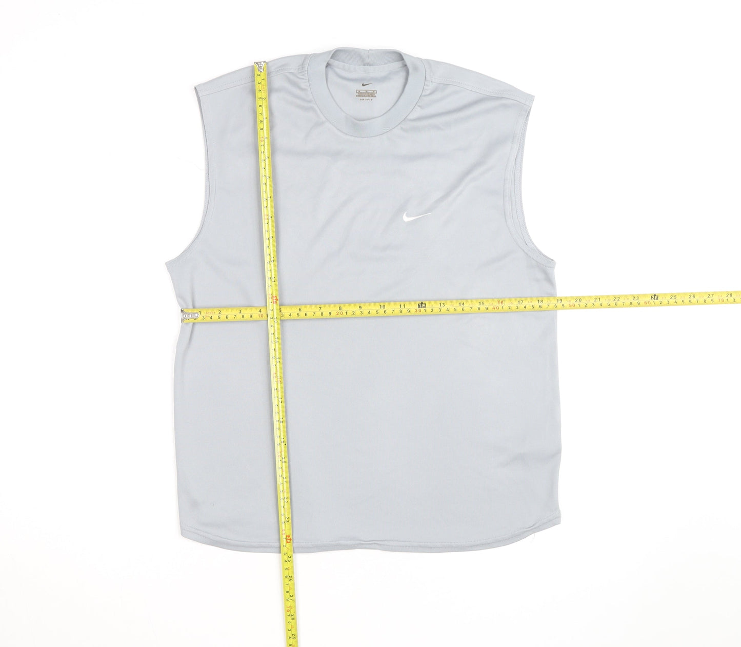 Nike Men's Grey Sleeveless Dri-FIT Tank Top Size M