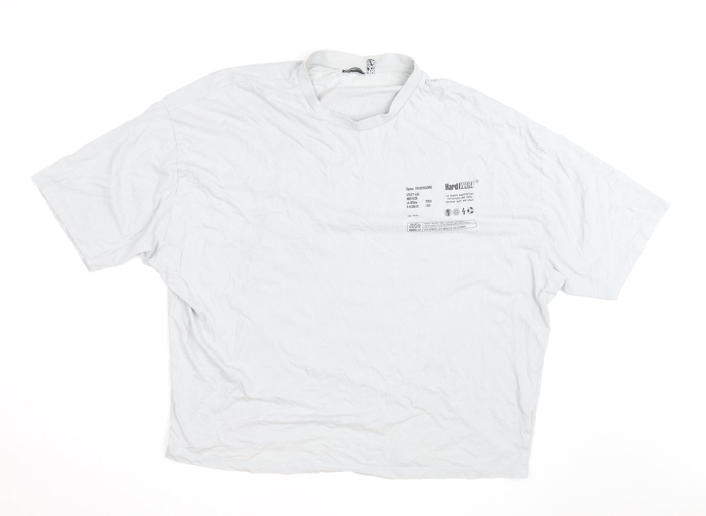 ASOS Men’s White Graphic Print City Inspire Relaxed Fit T-Shirt L