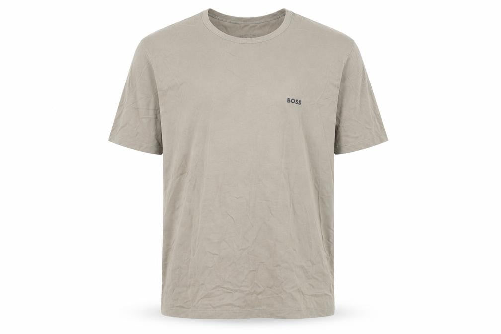 BOSS Men's Beige XL Crew Neck Cotton Jersey T-Shirt