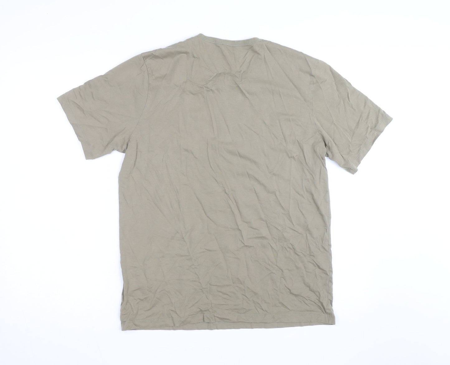 BOSS Men's Beige XL Crew Neck Cotton Jersey T-Shirt
