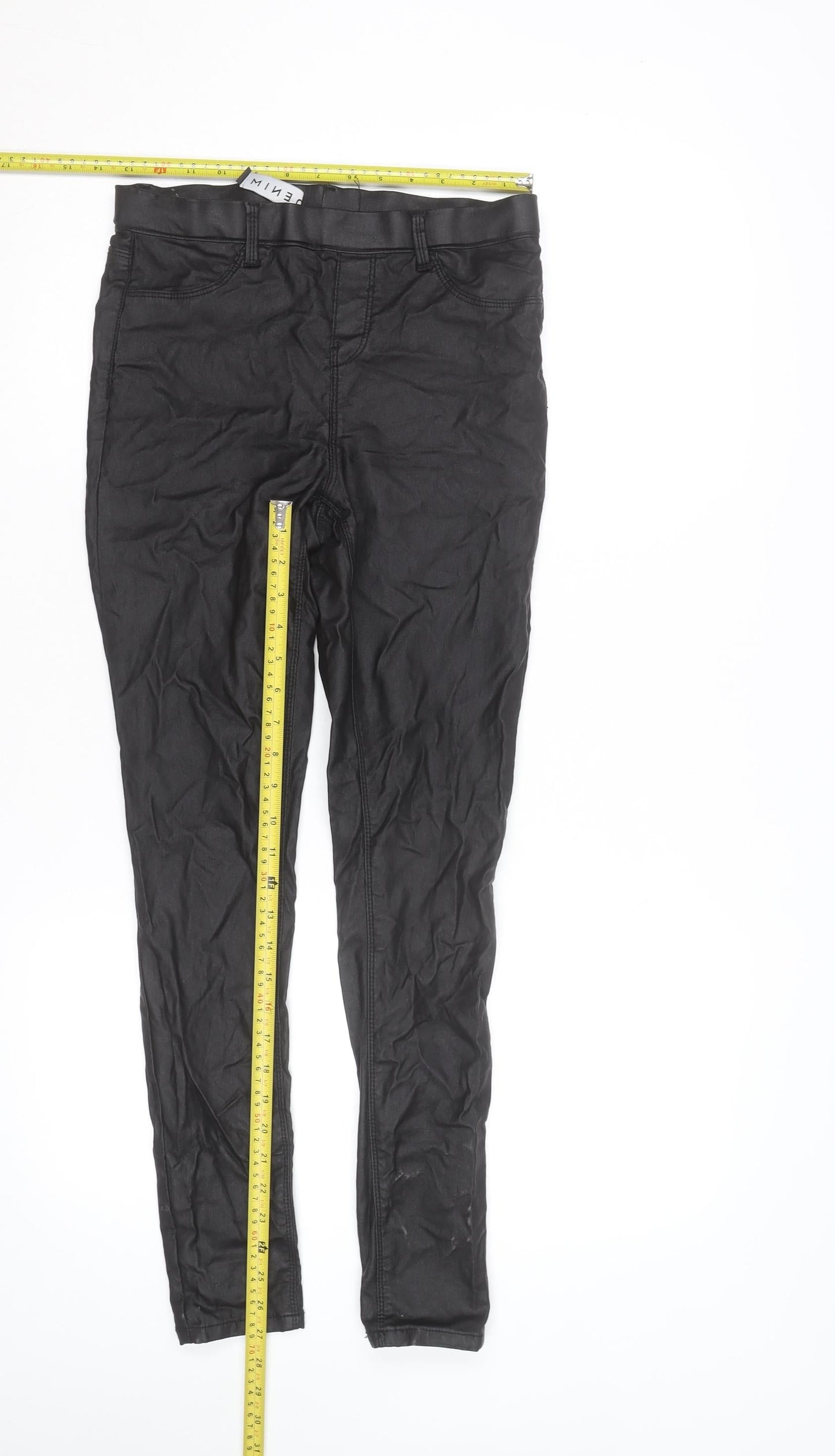 Peacocks Womens Black Size 10 Jegging Stretch Skinny Trousers