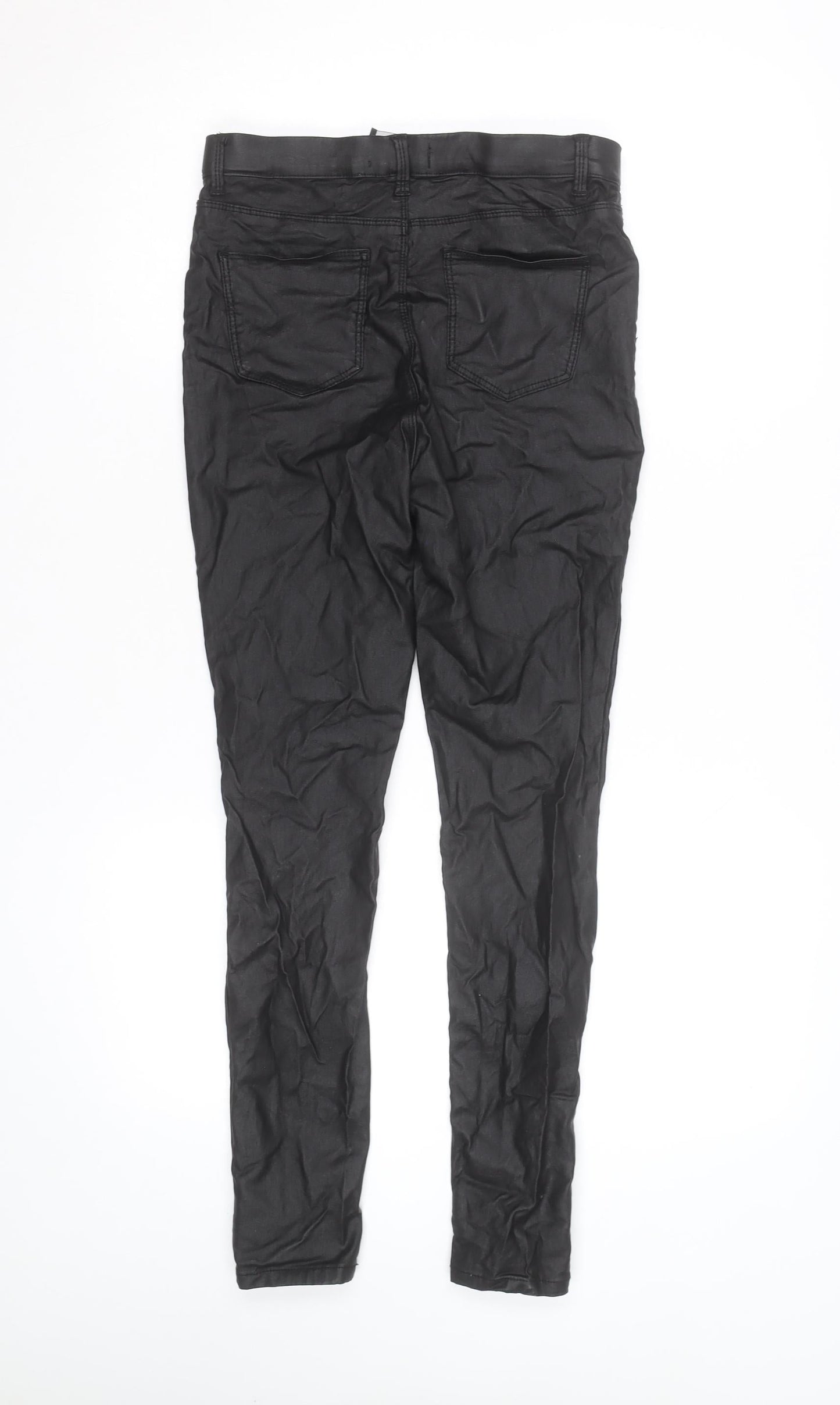 Peacocks Womens Black Size 10 Jegging Stretch Skinny Trousers