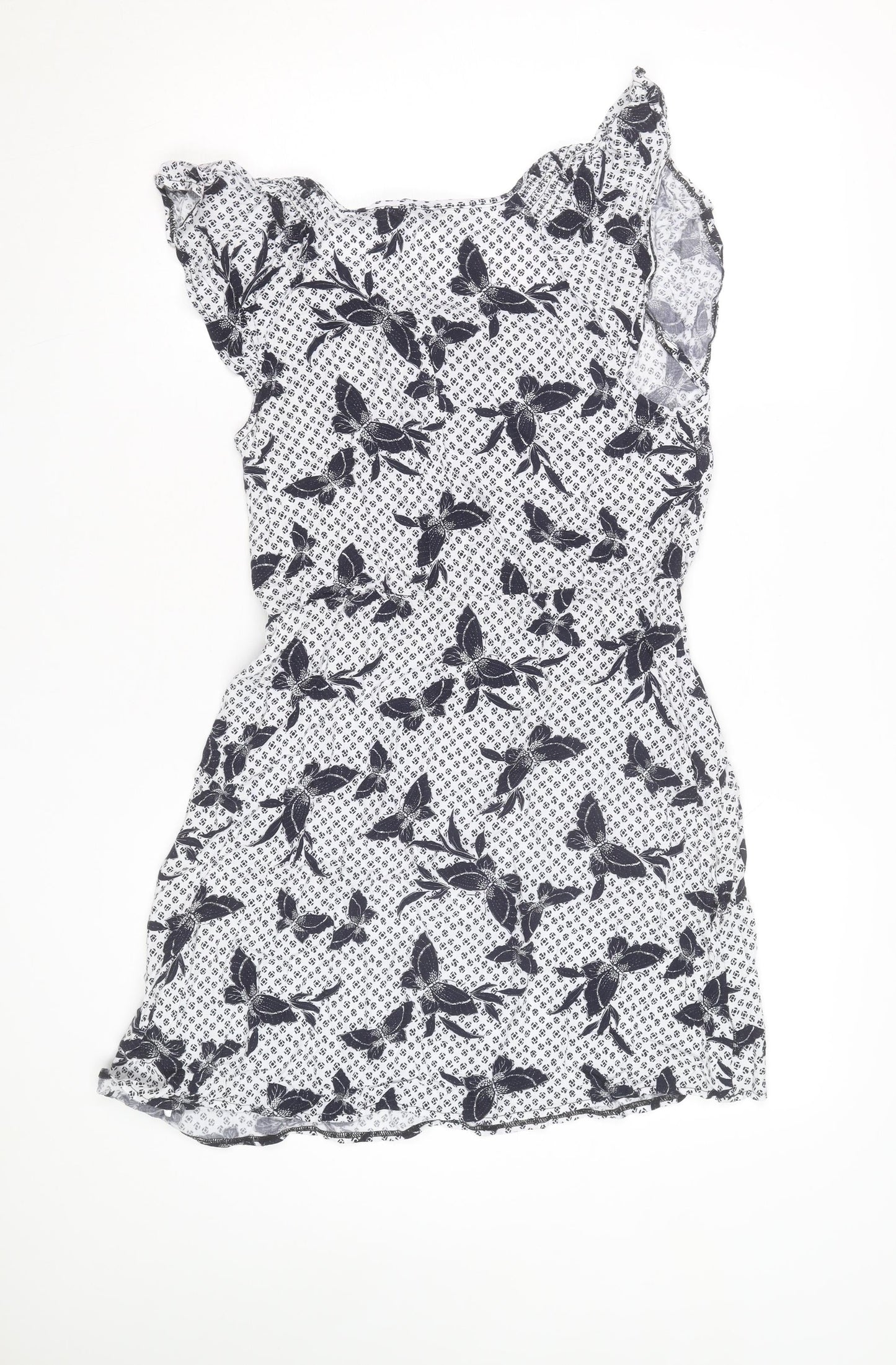Dorothy Perkins Women’s White Floral Bodycon Dress Size 12