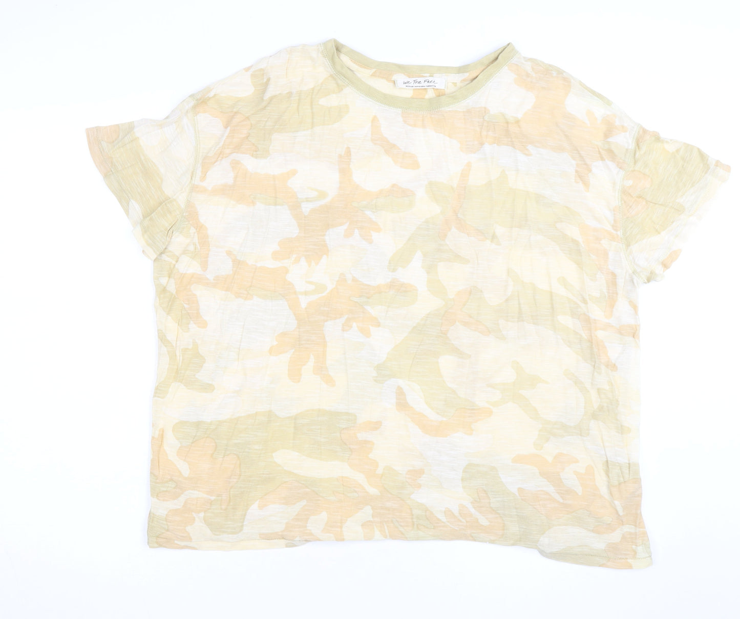 We The Free Womens Multicoloured Camouflage T-Shirt Medium