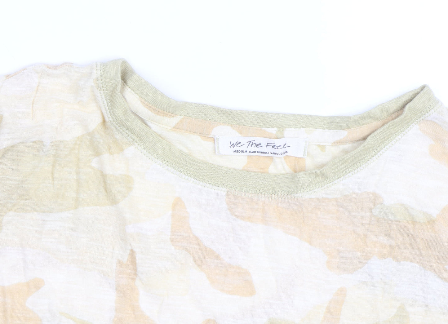 We The Free Womens Multicoloured Camouflage T-Shirt Medium