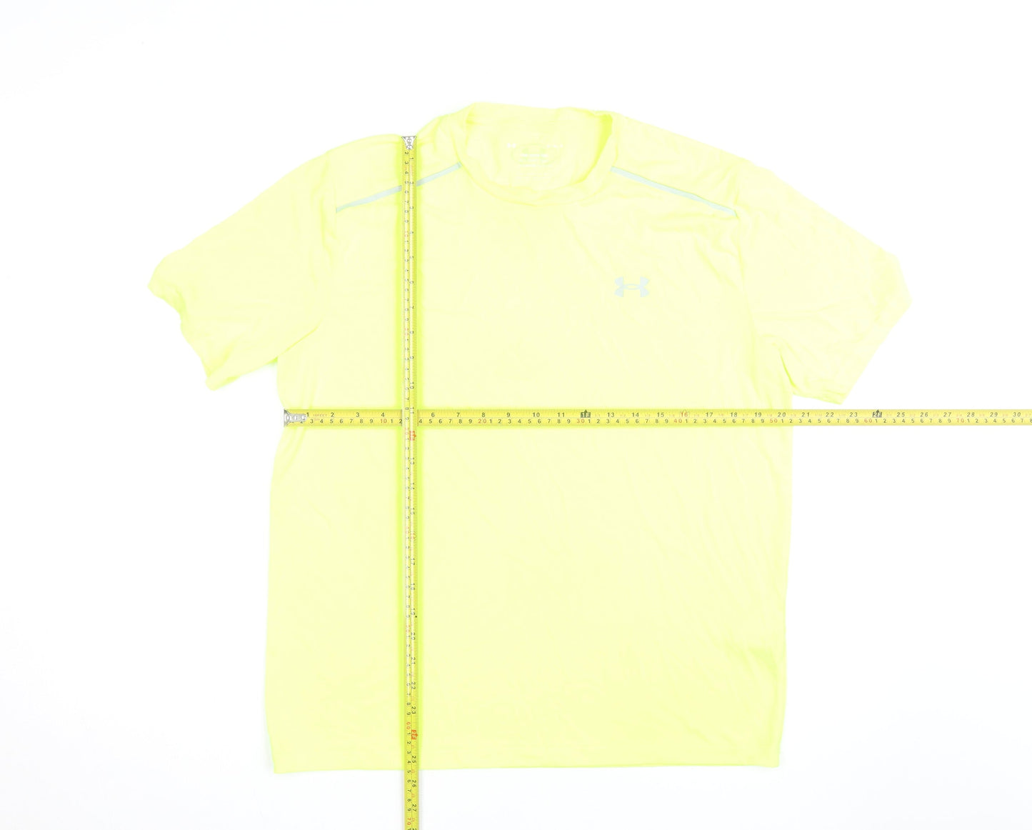 Under Armour Men's Yellow Athletic Short Sleeve Tech T-Shirt M