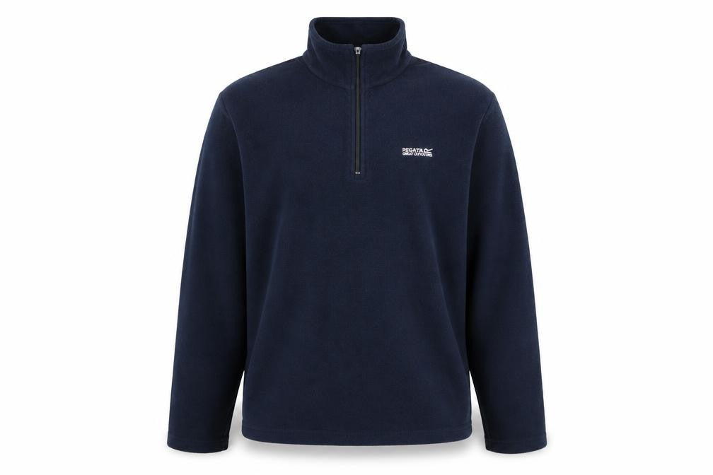 Regatta Men Blue XL Fleece 1/4 Zip Pullover Sweatshirt Outdoor Top
