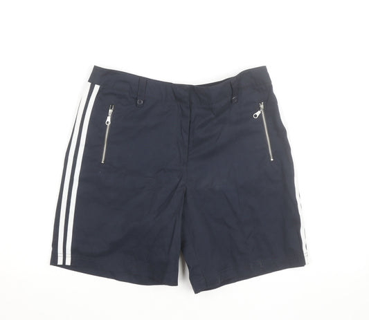 Maine New England Women's Blue Size 10 Chino Shorts with Zip Pockets
