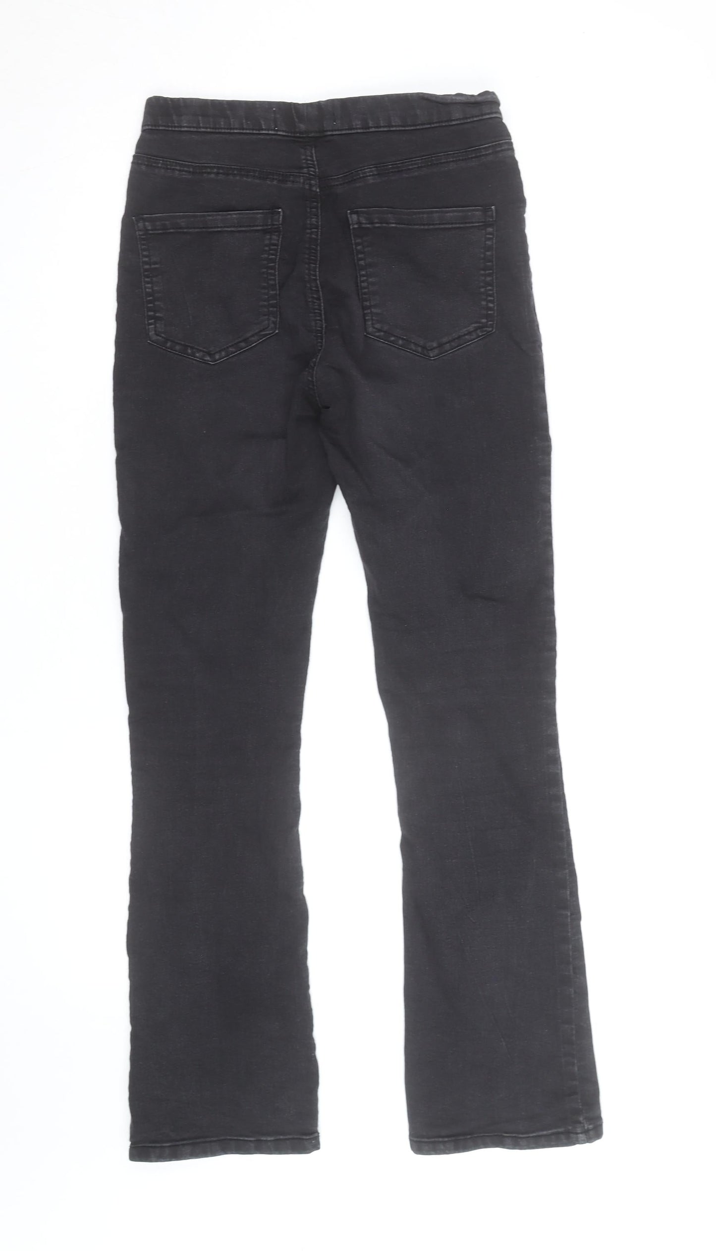 Marks and Spencer Women Black Bootcut Jeans Size 10 Stretch Denim