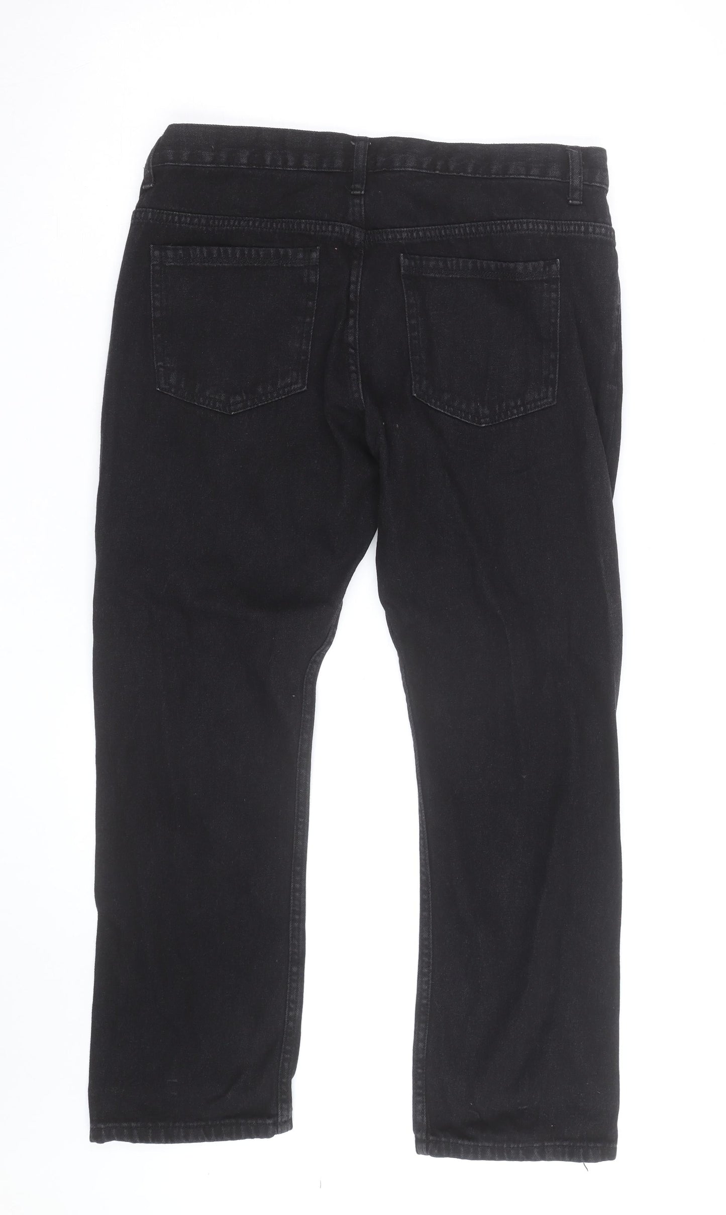 Denim Co. Men's Black Straight Leg Jeans W34 L30 Cotton Blend