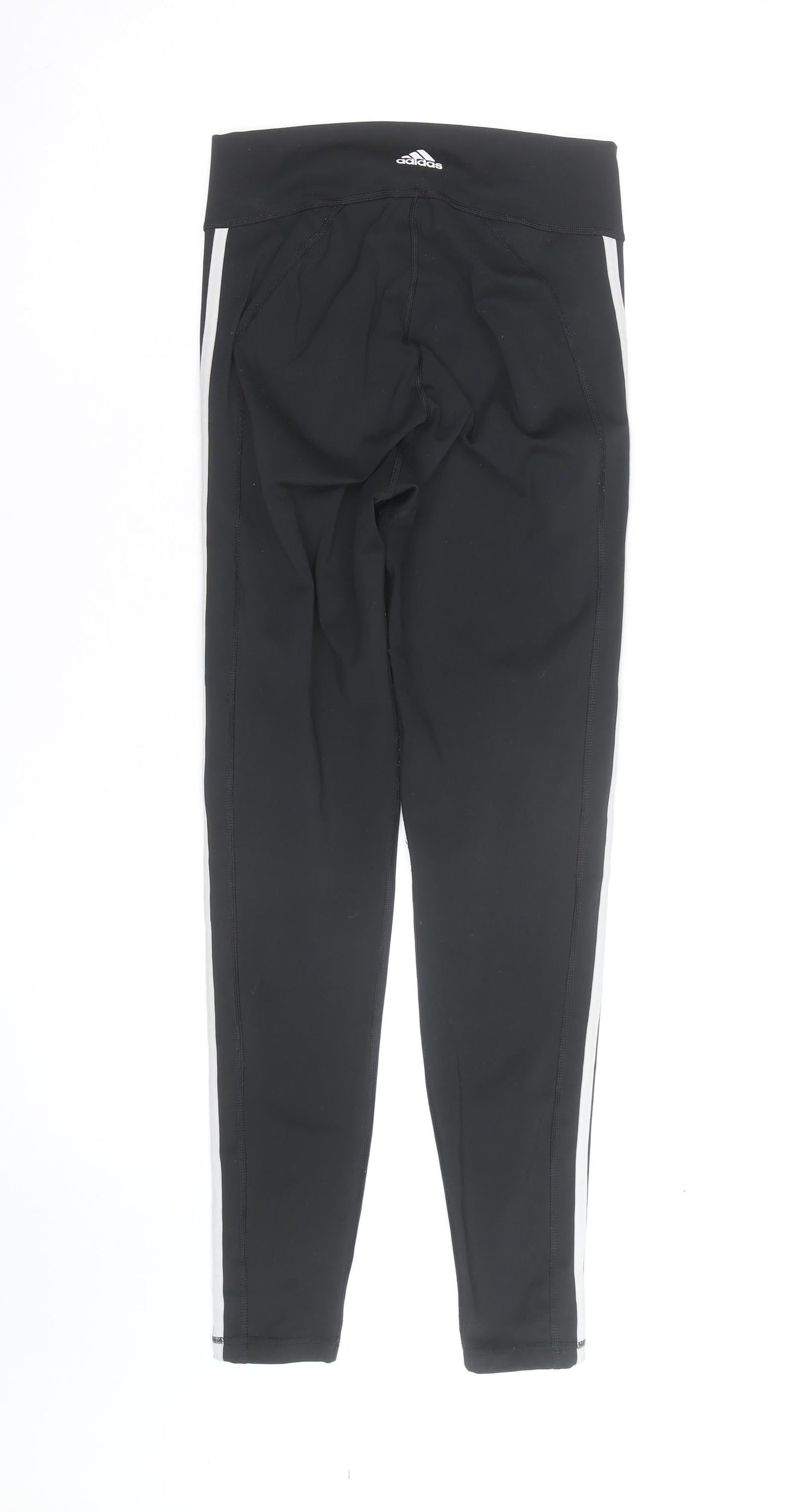 Adidas Women Black Aeroready Leggings M Side Stripe Activewear