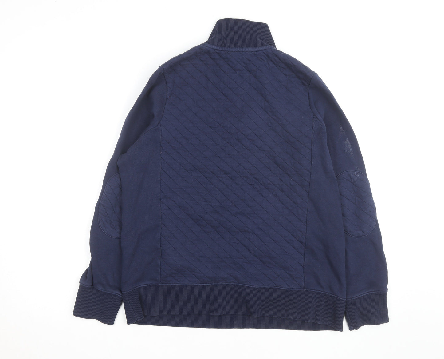 Joules Women's Blue Quilted Half Zip Casual Jacket UK 14