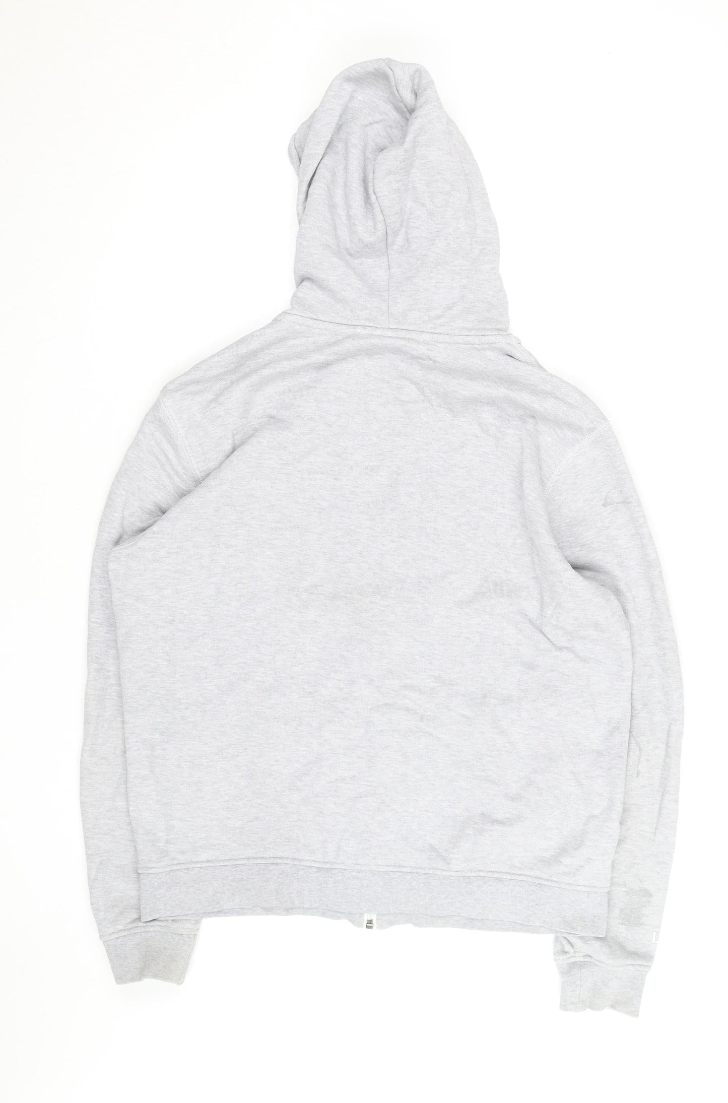 Lacoste Men's Grey Full Zip Hoodie Size L Cotton Logo Hooded Sweatshirt