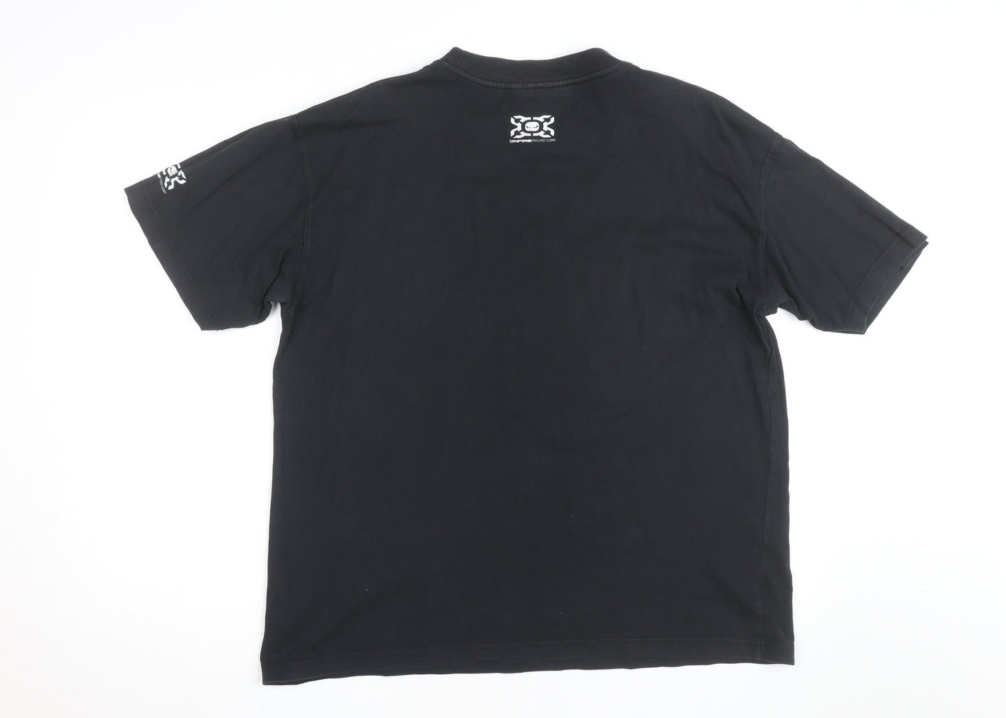 Onfire Racing Corp Black Men's Graphic Short Sleeve T-Shirt Size M
