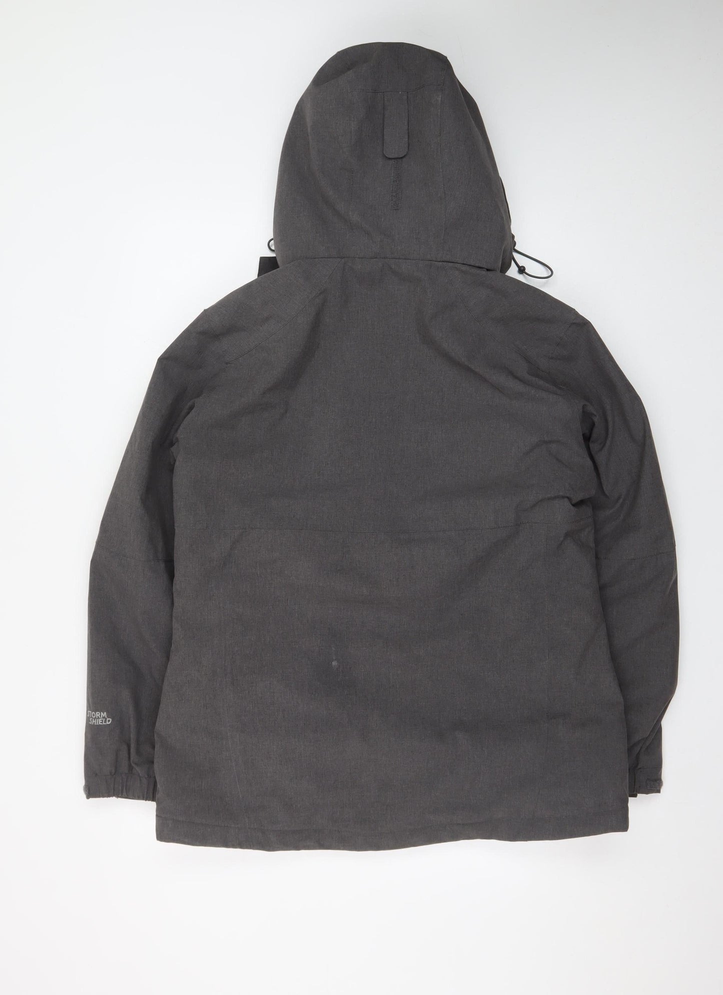 Peter Storm Womens Grey Waterproof Hooded Parka Jacket Size 14