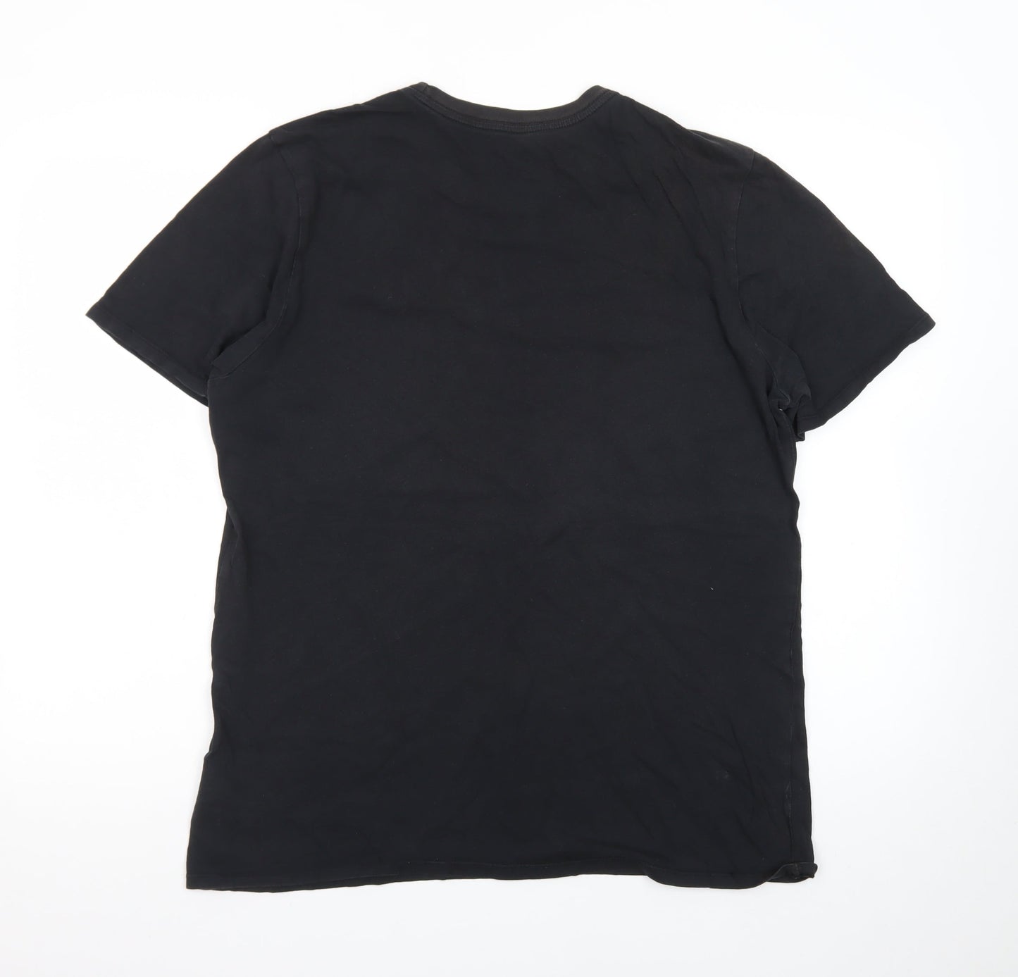 Nike Men's Black Short Sleeve Crew Neck Cotton Athletic T-Shirt L