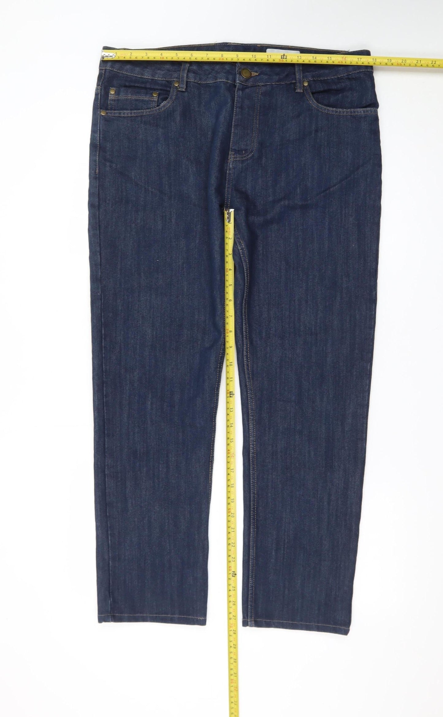 Denim Co. Women’s Blue Slim Fit Straight Jeans W36 L32