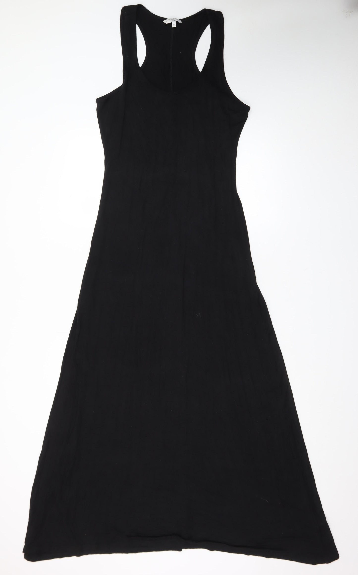 New Look Women’s Black Long Tank Dress Size 14 Sleeveless Stretch