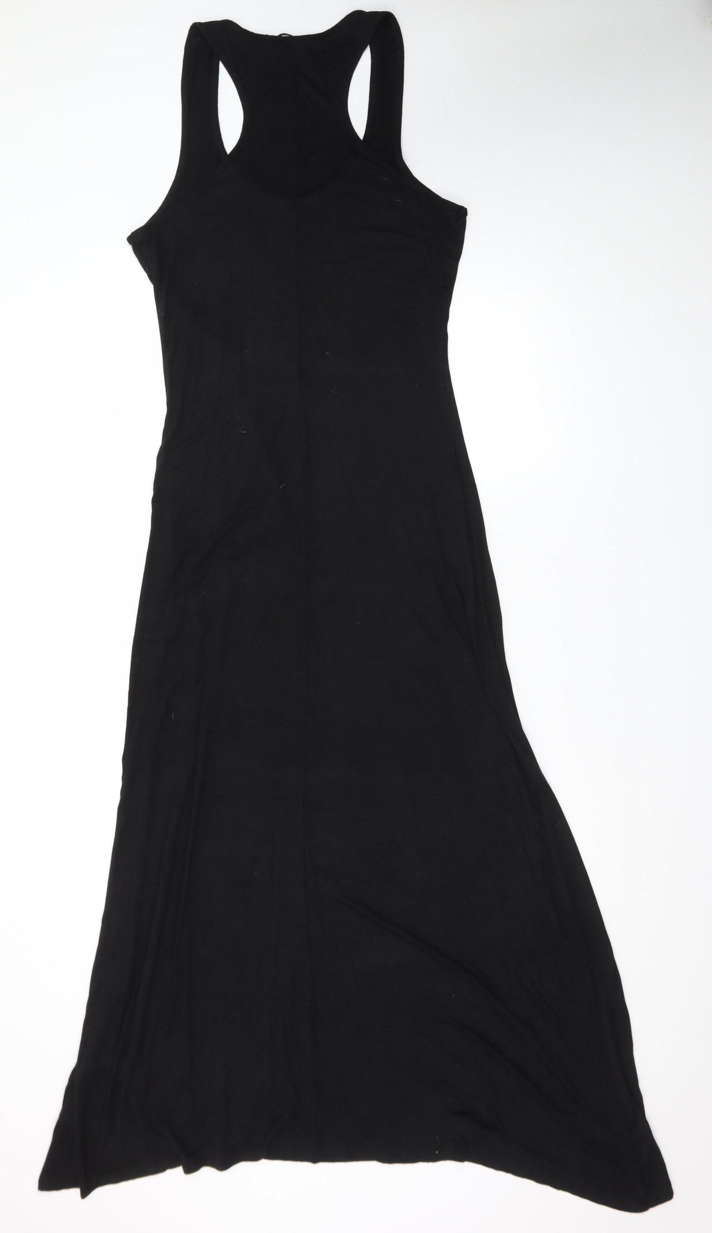 New Look Women’s Black Long Tank Dress Size 14 Sleeveless Stretch